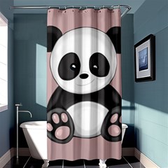 Cute Panda Shower Curtain 36  X 72  (stall)  by Valentinaart