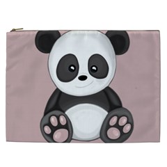 Cute Panda Cosmetic Bag (xxl)  by Valentinaart