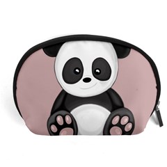 Cute Panda Accessory Pouches (large)  by Valentinaart