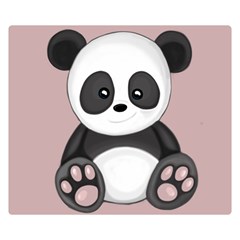 Cute Panda Double Sided Flano Blanket (small)  by Valentinaart