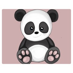 Cute Panda Double Sided Flano Blanket (medium)  by Valentinaart