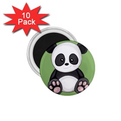 Cute Panda 1.75  Magnets (10 pack) 