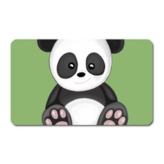 Cute Panda Magnet (Rectangular)