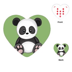 Cute Panda Playing Cards (Heart) 