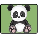 Cute Panda Fleece Blanket (Medium)  60 x50  Blanket Front