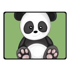 Cute Panda Fleece Blanket (Small)