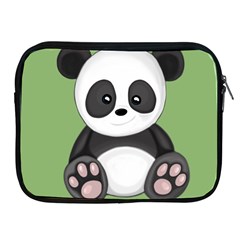 Cute Panda Apple iPad 2/3/4 Zipper Cases