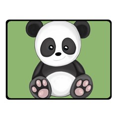 Cute Panda Double Sided Fleece Blanket (Small) 