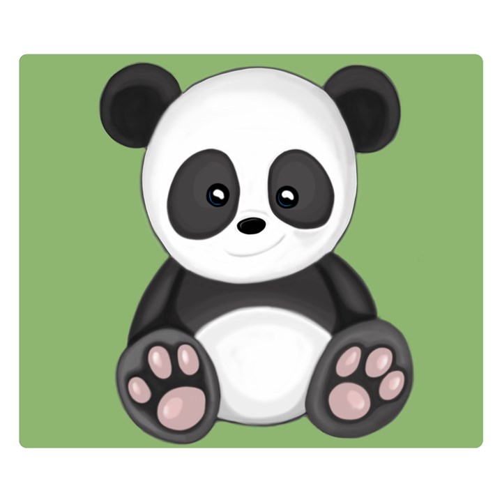 Cute Panda Double Sided Flano Blanket (Small) 