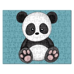 Cute Panda Rectangular Jigsaw Puzzl