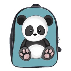 Cute Panda School Bag (large) by Valentinaart