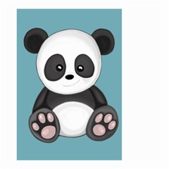 Cute Panda Small Garden Flag (two Sides) by Valentinaart