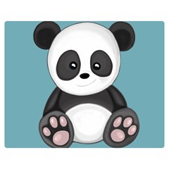 Cute Panda Double Sided Flano Blanket (medium)  by Valentinaart