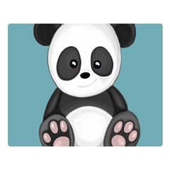 Cute Panda Double Sided Flano Blanket (large)  by Valentinaart