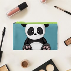 Cute Panda Cosmetic Bag (xs) by Valentinaart