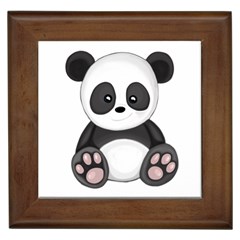 Cute Panda Framed Tiles