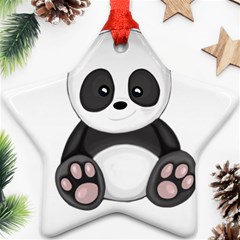 Cute Panda Ornament (Star)