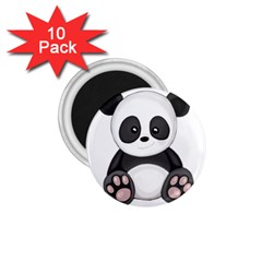 Cute Panda 1.75  Magnets (10 pack) 