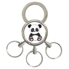 Cute Panda 3-Ring Key Chains