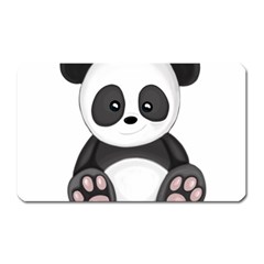 Cute Panda Magnet (Rectangular)