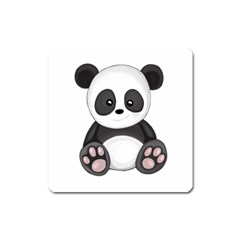 Cute Panda Square Magnet