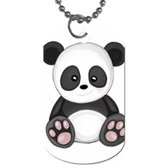 Cute Panda Dog Tag (Two Sides)