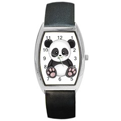 Cute Panda Barrel Style Metal Watch