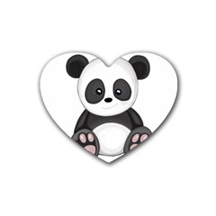 Cute Panda Heart Coaster (4 pack) 