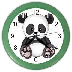 Cute Panda Color Wall Clocks