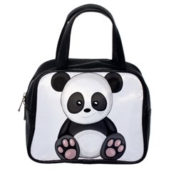 Cute Panda Classic Handbags (One Side)