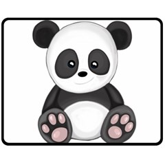 Cute Panda Fleece Blanket (Medium) 