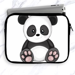 Cute Panda Apple iPad 2/3/4 Zipper Cases