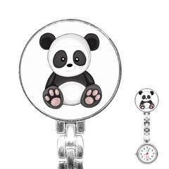 Cute Panda Stainless Steel Nurses Watch