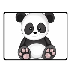 Cute Panda Double Sided Fleece Blanket (Small) 