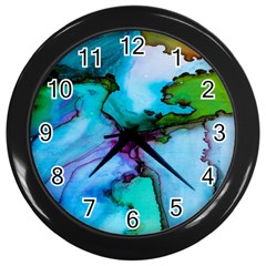 Abstract Painting Art Wall Clocks (black) by Celenk