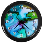 Abstract Painting Art Wall Clocks (Black) Front