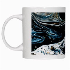 Abstract Flow River Black White Mugs by Celenk