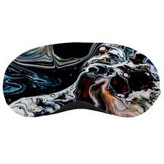 Abstract Flow River Black Sleeping Masks by Celenk