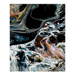 Abstract Flow River Black Shower Curtain 60  X 72  (medium)  by Celenk