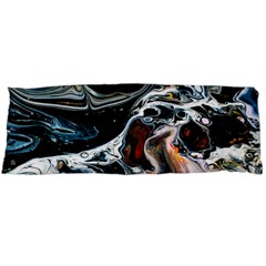 Abstract Flow River Black Body Pillow Case (dakimakura) by Celenk