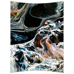 Abstract Flow River Black Back Support Cushion