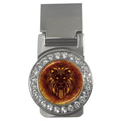 Lion Wild Animal Abstract Money Clips (cz)  by Celenk