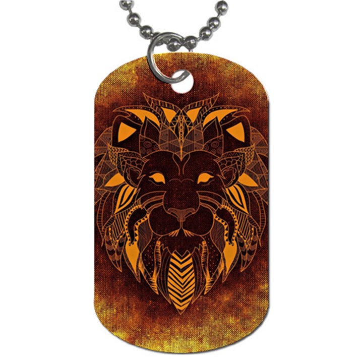 Lion Wild Animal Abstract Dog Tag (One Side)