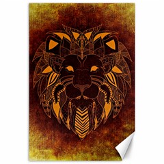 Lion Wild Animal Abstract Canvas 24  X 36  by Celenk