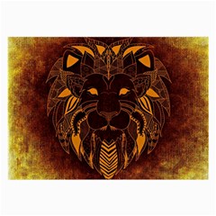 Lion Wild Animal Abstract Large Glasses Cloth by Celenk