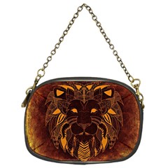 Lion Wild Animal Abstract Chain Purses (two Sides)  by Celenk