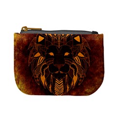 Lion Wild Animal Abstract Mini Coin Purses by Celenk