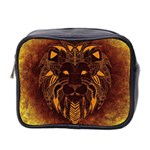 Lion Wild Animal Abstract Mini Toiletries Bag 2-Side Front