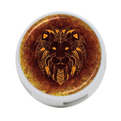 Lion Wild Animal Abstract 4-port Usb Hub (one Side) by Celenk