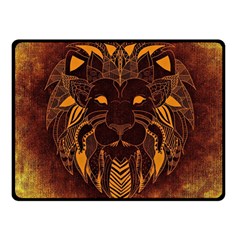 Lion Wild Animal Abstract Fleece Blanket (small) by Celenk